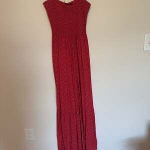 Free People X Little Of Your Love Red Floral Jumpsuit